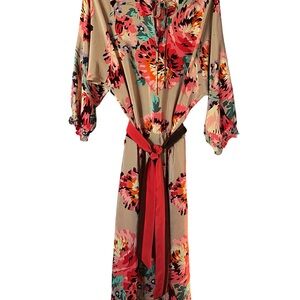 Tibi Multicolor 100% Silk Floral Dress